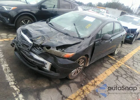 2012 Honda Civic Ex z USA, uszkodzony, nr VIN 19XFB2F86CE322330